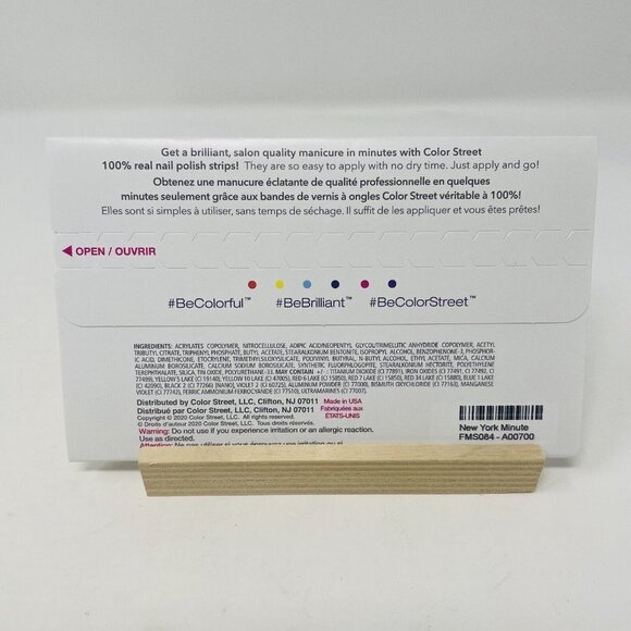 Color Street 100% Nail Polish Strips New York Minute Purple Shimmer 16 Pieces - Picture 3 of 5